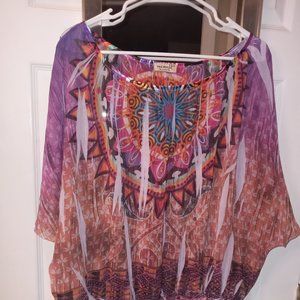 Sheer Blouse  2X Bohemian Vibes